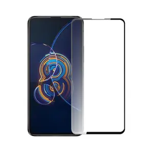 适用于Asus Zenfone 8防护玻璃的9H 2.5D透明手机屏幕贴膜防指纹全曲面钢化玻璃屏幕保护膜