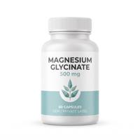 Kapsul Magnesium Glycinate Label Pribadi OEM, Suplemen Magnesium Bisglycinate untuk Mendukung Tidur dan Pemulihan Otot