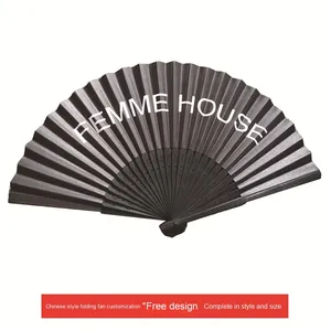 พัดไม้ไผ่พับได้สองด้าน ลายกระดาษสำหรับเทศกาลคริสต์มาส - Product Image 4