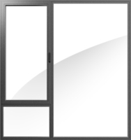 Fenêtre à battant en aluminium à double vitrage à faible E de style moderne avec fonction d'inclinaison à rupture thermique pour une utilisation extérieure dans la maison et le bureau