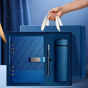 Coffret Cadeau d'Entreprise de Luxe en Cuir A5 avec Carnet de Notes, Boîtes Personnalisées avec Logo et Clé USB – Ensemble Cadeau d'Affaires de Luxe - Product Image 2