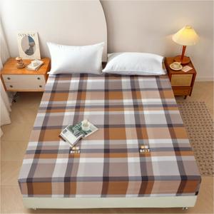 Couvre-lit élastique de bienvenue à impression personnalisée de grande taille housse de <span class=keywords><strong>drap</strong></span> de lit housse de matelas extensible à rayures - Product Image 3