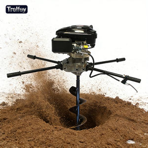 Kit de perceuse à terre portable à moteur quatre temps haute puissance avec divers embouts de tarière pour la préparation du sol et les travaux de fondation - Product Image 3