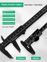 EXPLOIT Simple pied à coulisse en plastique personnalisable 0-80/150MM étudiant expérience outil d'enseignement bricolage Grade OEM Support