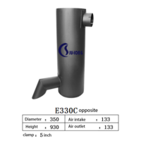 Silencieux pour CAT E330C - Fabricant de silencieux pour engins de 20 ans d'expérience, vente en gros OEM ODM pour moteurs diesel, générateurs, bulldozers, excavatrices, chargeuses