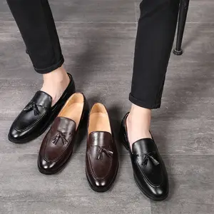 New style men leather big size casual dress safety stylish shoes