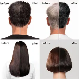 Grosir Katrina Magic Sampo warna hitam perawatan rambut, minyak Argan Sampo warna rambut Herbal alami ekstrak warna hitam