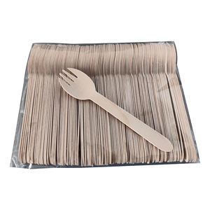 Trung Quốc Nhà sản xuất tùy chỉnh phân hủy sinh học bằng gỗ dao kéo dùng một lần thìa gỗ dao sinh thái Bộ đồ ăn thiết lập - Product Image 1