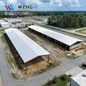 Corten Steel Weathering Steel Structure Warehouse Outdoor Depot Manufacturer Custom For Construction - Product Image 1