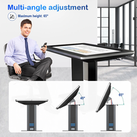 Table tactile inclinable automatique de 55 pouces, bureau tactile interactif multifonctionnel pour l'éducation des enfants, l'affichage professionnel et les jeux.