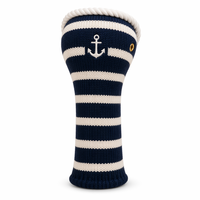 Housse de tête de club de golf en cuir PU de qualité supérieure, faite à la main, imperméable, pour bois de fairway et hybrides, vente en gros, OEM, personnalisable, portable