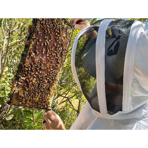 ชุดผึ้งระบายอากาศได้ดี3ชั้นสำหรับงานเลี้ยงผึ้งเสื้อแจ็กเก็ตผ้าฝ้ายโพลีพร้อมพิมพ์ลาย - Product Image 3