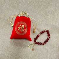 Petit sac en flanelle Yichen pour le rangement des bijoux, pochette en velours faite à la main, 8x10cm, rectangulaire, portable, ajustable, emballage de présentation