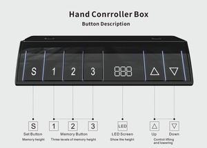 Escritorio Ergonómico Personalizado, Saludable y Beneficioso, Ajustable en Altura, de 3 Etapas, con Motor Eléctrico Doble, Elevación Automática, para Oficina y Computadora - Product Image 3
