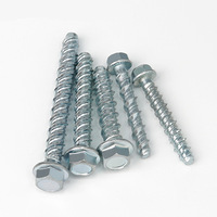 Vis d'ancrage pour maçonnerie et béton, galvanisée, haute résistance, conforme à la norme ASME B18.2.1, pour boulon de construction de 1/2 x 4 pouces