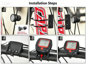 <span class=keywords><strong>Compteur</strong></span> de vitesse numérique filaire étanche pour vélo, odomètre, <span class=keywords><strong>compteur</strong></span> de vitesse de cyclisme, accessoire de vélo - Product Image 4