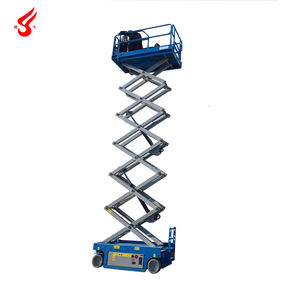 Elevador de tijera de elevación media Elevador eléctrico hidráulico Plataformas de trabajo de elevación de tijera móvil - Product Image 4