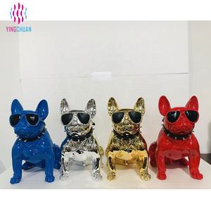 Maniquí de perro de fibra de vidrio con diseño de Bulldog <span class=keywords><strong>Animal</strong></span>, escaparate de ventana - Product Image 1
