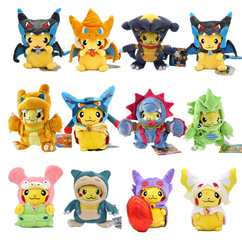 Wholesale Pikachu Cloak Coat Eevee Plush Doll Stuffed Plush Toy Animal