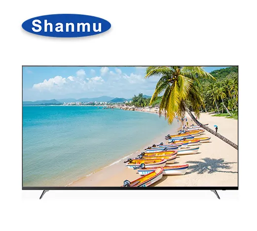 Home TV 55" 4K UHD Frameless Design LCD LED TV with Digital System Smart TV Android 9.0