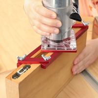 L-HT110-3 2-en-1 fixation invisible support de rainurage rainurage central adapté au rainurage du travail du bois de meubles d'armoire