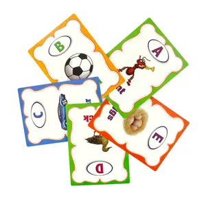 Kartu Permainan Kertas Seni Daur Ulang Anak-anak Bercetak Kartu Flash untuk Anak-anak