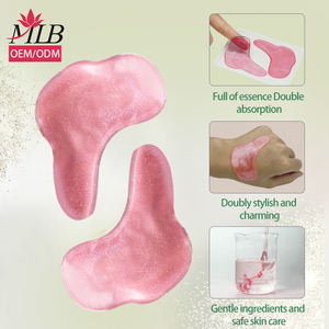 개인 라벨 블랙 대나무 숯 클렌징 수화 하이드로겔 아이 패치 크리스탈 보습 콜라겐 젤 아이 마스크 - Product Image 3