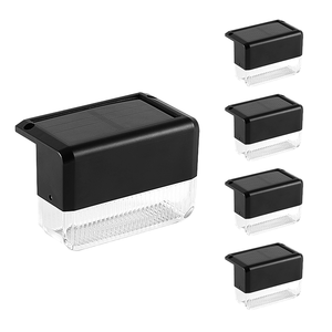 Lampu Pagar Modern Sensor Gerak <span class=keywords><strong>LED</strong></span> Tenaga Surya Tahan Air IP65 dengan Baterai Isi Ulang untuk Taman, Jalur, Teras, Dinding, Dek, Tangga - Product Image 1