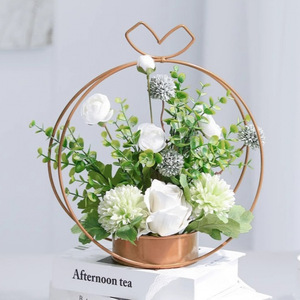 Arrangement de fleurs artificielles Kch, tournesols en soie, décorations pour mariage et maison - Product Image 3