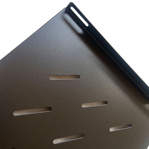 Étagère de rack de serveur LE <span class=keywords><strong>19</strong></span> pouces <span class=keywords><strong>1U</strong></span>, étagère cantilever fixe et coulissante, acier SPCC, revêtement en poudre, capacité de charge lourde 50 kg, 300/500 mm - Product Image 2