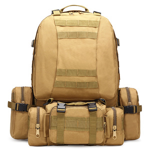 New Bag 56L 50L <b>55L</b> BP27 Old B08 Tactical Outdoor <b>Backpack</b> Waterproof 600D with Pvc Back Molle Detachable Pouch - Product Image 1