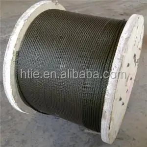 6x12 + 7fc galvanizado cuerda de alambre de acero