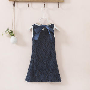 Vêtements pour enfants en gros pour l'été, robe mignonne sans manches en dentelle et paillettes pour filles, provenant d'un fournisseur chinois - Product Image 3