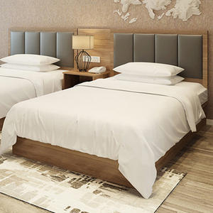Muebles de hotel modernos-Juego de dormitorio de nuevo diseño Acabado de alto brillo Incluye Marco de cama de madera individual King Double Queen Uso en apartamento - Product Image 2