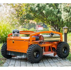 Cortadora de Césped Robótica a Gasolina de Cuatro Tiempos con Ruedas y Control Remoto de Giro Cero, Nuevo Diseño 2025, para Huertos y Campos de Cultivo - Product Image 4