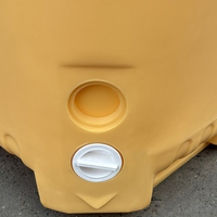 Glacière portable moderne 550L rotomoulée à isolation thermique, avec panneau solaire, pour stockage de glace sèche, construction robuste, logo personnalisé