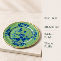 Ensembles de vaisselle vintage en porcelaine bleu clair, compatibles micro-ondes et lave-vaisselle, bols durables pour la maison, assiettes plates pour restaurant