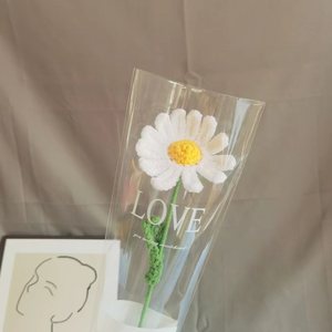 Best Selling Knitted <b>Artificial</b> Wedding Decoration Diy Handmade Woven Roses <b>Bouquet</b> Crafts - Product Image 5