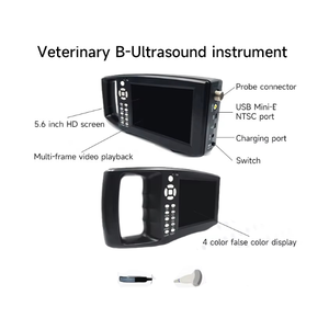 Machine à ultrasons Doppler vétérinaire à haute définition de 5.6 pouces 6.5mhz Système d'échographie diagnostique linéaire rectal pour animaux - Product Image 5