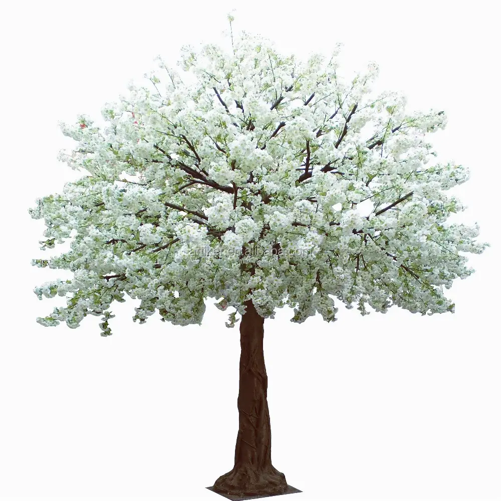 थोक अनुकूलित सकुरा कृत्रिम पेड़ शादियों के लिए/शादी की सजावट बड़े <span class=keywords><strong>सफेद</strong></span> कृत्रिम पेड़ चेरी खिलना