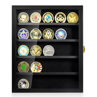 Estuche de exhibición de monedas Marcos de exhibición para medallas Robustez y fácil de instalar Colección Shadow Box Estuche de exhibición de tarjetas para exhibición de tarjetas