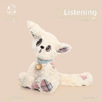 Peluche chien sac à dos 'Catch Fun Listening Puppy' avec rembourrage en polyester et coton PP, coussin de sommeil mignon, cadeau d'anniversaire