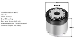 Robot equipo médico unidad armónica Robot perro codificador reductor armónico ligero pequeño Motor armónico 70mm 80mm 90mm - Product Image 2