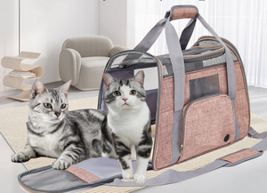 Yüksek kalite dayanıklı genişletilebilir havayolu onaylı köpek kedi için evcil hayvan taşıyıcı torba katı Polyester sırt çantası seyahat için sıcak satış - Product Image 4