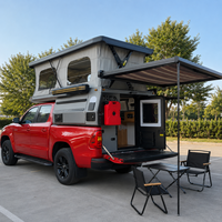 Remolque de Viaje Plegable Personalizado para Campamento al Aire Libre, Mini Camper 4x4, Caravana Todoterreno