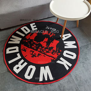 Alfombra Reversible tejida a mano con forma de <span class=keywords><strong>Anime</strong></span>, <span class=keywords><strong>DVD</strong></span>, sublimación, impresión 3D, disco de videojuego, alfombra circular para sala de estar, alfombras personalizadas - Product Image 1