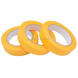 Cinta <span class=keywords><strong>de</strong></span> Enmascarar <span class=keywords><strong>de</strong></span> Papel Crepé Naranja a Rayas <span class=keywords><strong>de</strong></span> Alta Resistencia a la Temperatura, Baja Adhesión, Económica, para Pintores <span class=keywords><strong>de</strong></span> Automóviles - Product Image 3