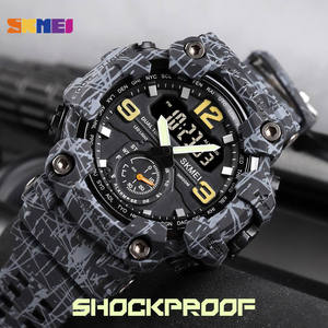 นาฬิกาข้อมือ SKMEI 1637 สำหรับผู้ชาย นาฬิกาควอตซ์อิเล็กทรอนิกส์ LED แสดงผลแบบคู่  แบบอนาล็อกและดิจิตอล  สำหรับผู้ชายและเด็กผู้ชาย - Product Image 6