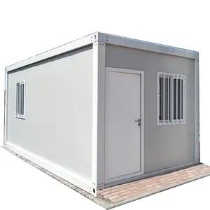 K di động Gói phẳng đúc sẵn xây dựng mô-đun vận chuyển văn phòng container Kết Cấu Thép prefab di động có thể gập lại nhà hiện đại