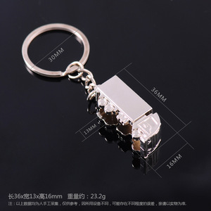 <span class=keywords><strong>Porte</strong></span>-clés de <span class=keywords><strong>camion</strong></span> en métal personnalisé 3D en alliage de zinc de haute qualité en gros - Product Image 5